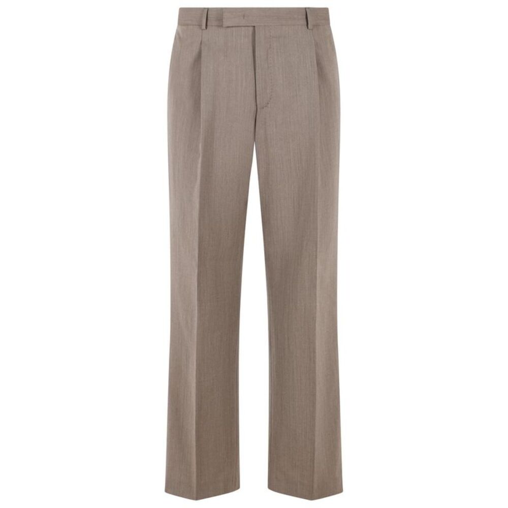 Pt01 'Quindici' Brown Wool Blend Pants Men